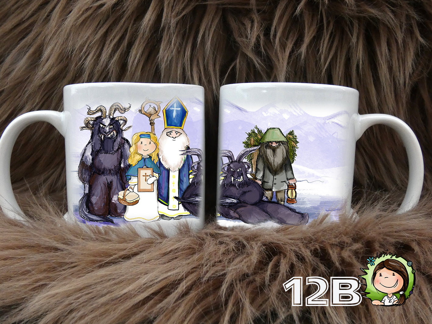 Tasse- Krampus Pass-blau